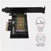 AXAGON ECO PCEM2-N PCIe NVMe M.2 adapteris vidinis PCI-Express x4, skirtas prijungti NVMe M.2 SSD diską prie kompiuterio