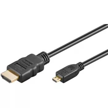 HDMI kabelis Goobay 53785 2 m HDMI Type A (vyriškas) į HDMI Type D (vyriškas) juodas