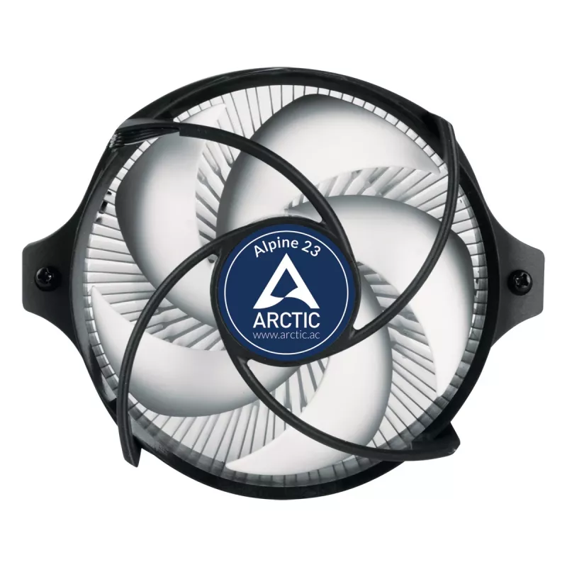 ARCTIC Alpine 23 – kompaktiškas AMD procesoriaus aušintuvas (9 cm, aliuminis, juodas)