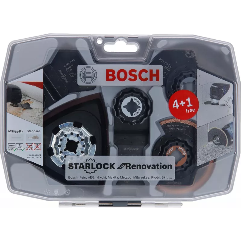 Bosch 2 608 664 624 pjaustymo ir šlifavimo priedų rinkinys daugiafunkciui įrankiui