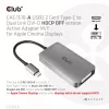 CLUB3D USB3.2 Gen1 Type-C į DVI-D Dual Link aktyvus adapteris (HDCP išjungta) Apple Cinema ekranams