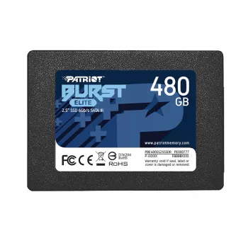 PATRIOT Burst Elite PBE480GS25SSDR 480GB SATA III 2.5 colio SSD – 450 MB/s skaitymas, 320 MB/s rašymas