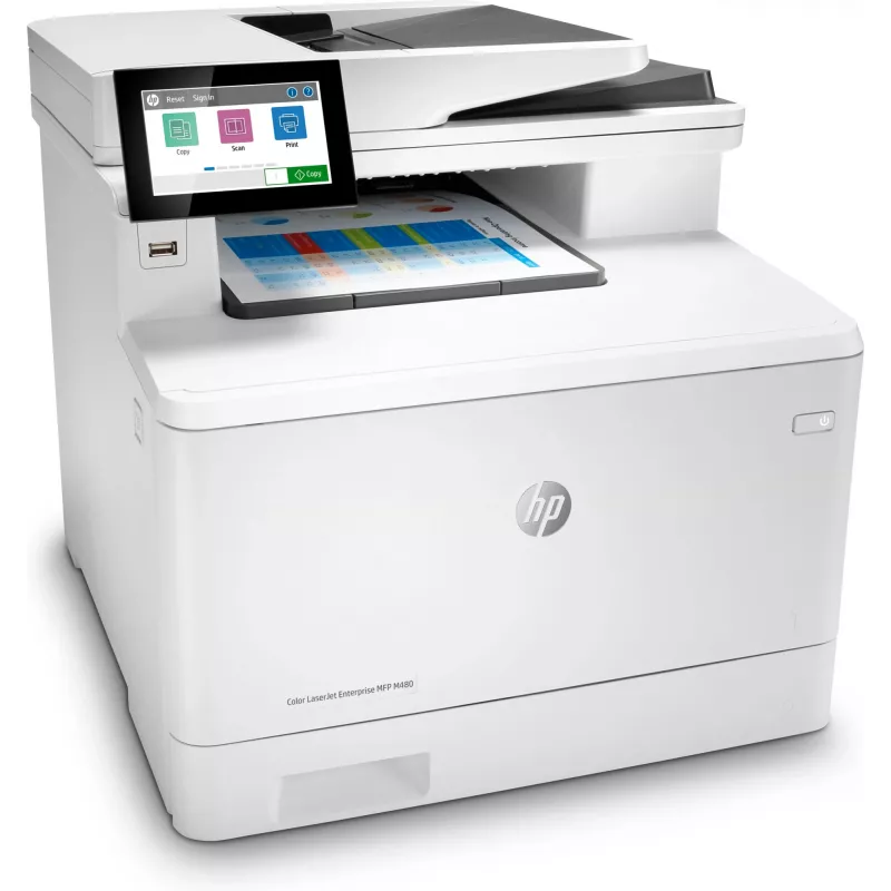 HP Color LaserJet Enterprise MFP M480f daugiafunkcis spausdintuvas, lazerinis, spalvotas, 600 x 600 DPI, A4, tiesioginis spausdinimas, baltas, juodas