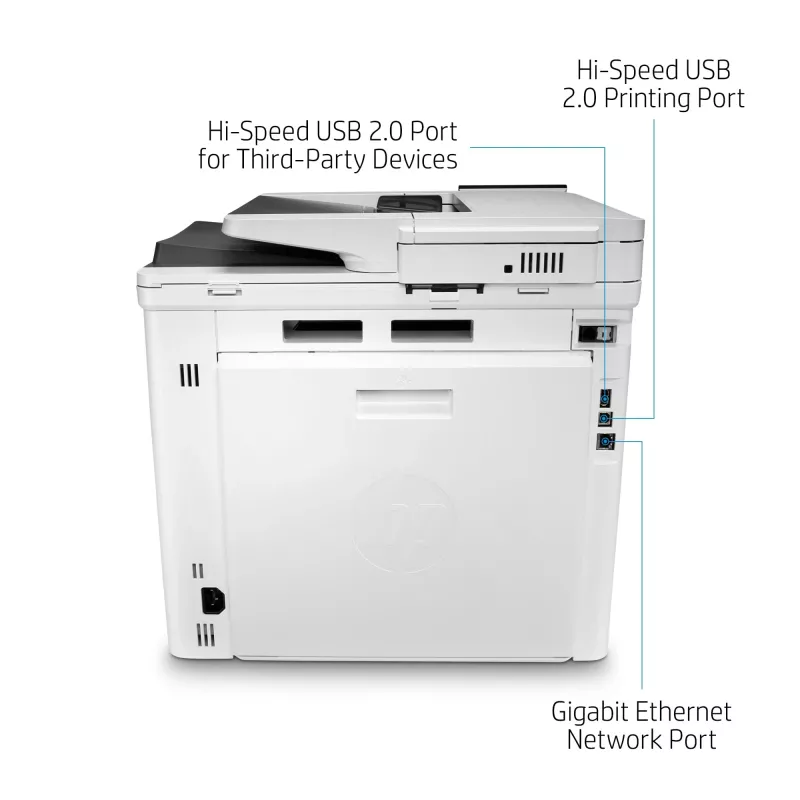 HP Color LaserJet Enterprise MFP M480f daugiafunkcis spausdintuvas, lazerinis, spalvotas, 600 x 600 DPI, A4, tiesioginis spausdinimas, baltas, juodas