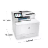 HP Color LaserJet Enterprise MFP M480f daugiafunkcis spausdintuvas, lazerinis, spalvotas, 600 x 600 DPI, A4, tiesioginis spausdinimas, baltas, juodas