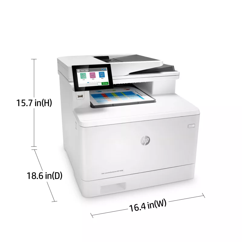 HP Color LaserJet Enterprise MFP M480f daugiafunkcis spausdintuvas, lazerinis, spalvotas, 600 x 600 DPI, A4, tiesioginis spausdinimas, baltas, juodas