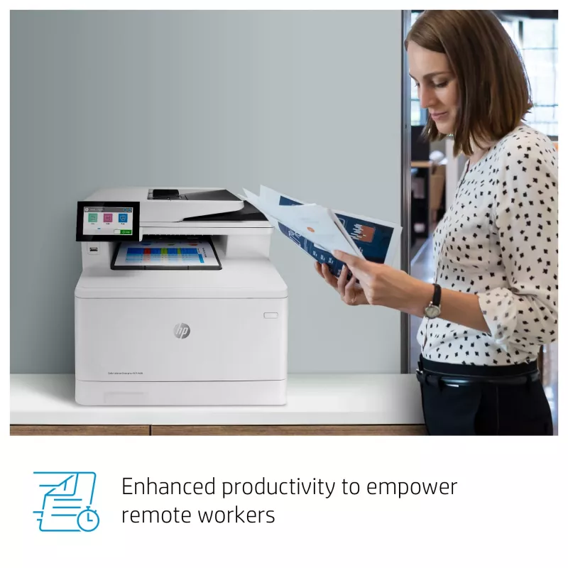 HP Color LaserJet Enterprise MFP M480f daugiafunkcis spausdintuvas, lazerinis, spalvotas, 600 x 600 DPI, A4, tiesioginis spausdinimas, baltas, juodas