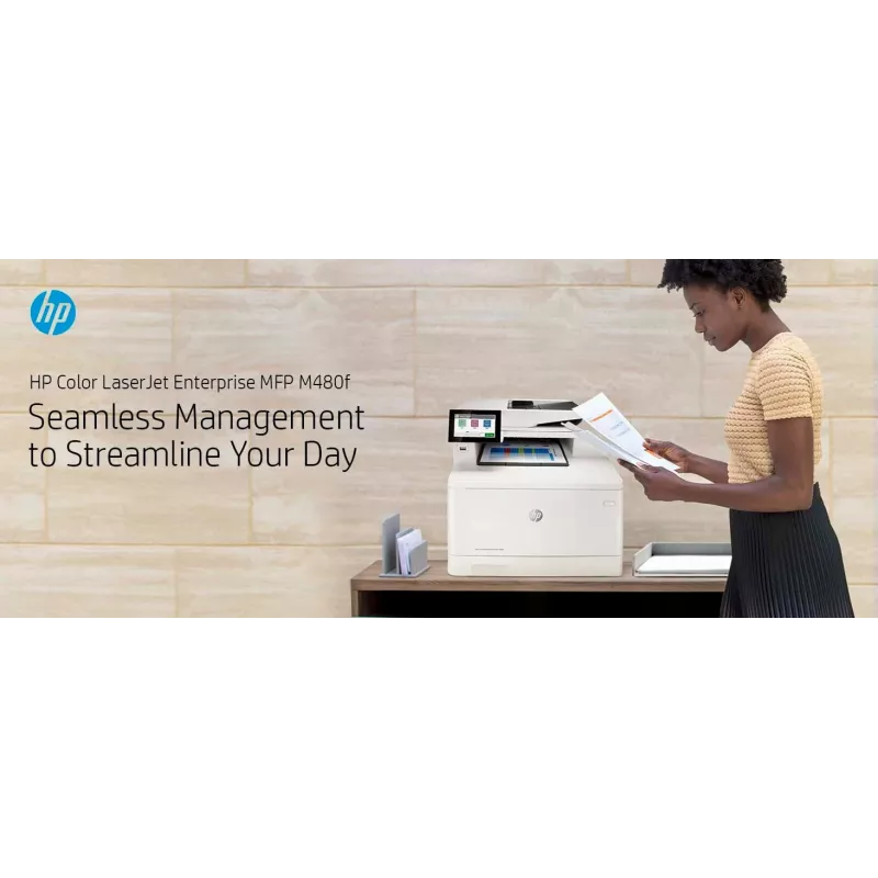 HP Color LaserJet Enterprise MFP M480f daugiafunkcis spausdintuvas, lazerinis, spalvotas, 600 x 600 DPI, A4, tiesioginis spausdinimas, baltas, juodas