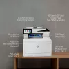 HP Color LaserJet Enterprise MFP M480f daugiafunkcis spausdintuvas, lazerinis, spalvotas, 600 x 600 DPI, A4, tiesioginis spausdinimas, baltas, juodas