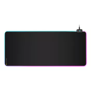 Žaidimų pelėdė CORSAIR MM700 RGB — 930×400 mm, 4 mm storio, guminis pagrindas, USB LED foninis apšvietimas, juoda