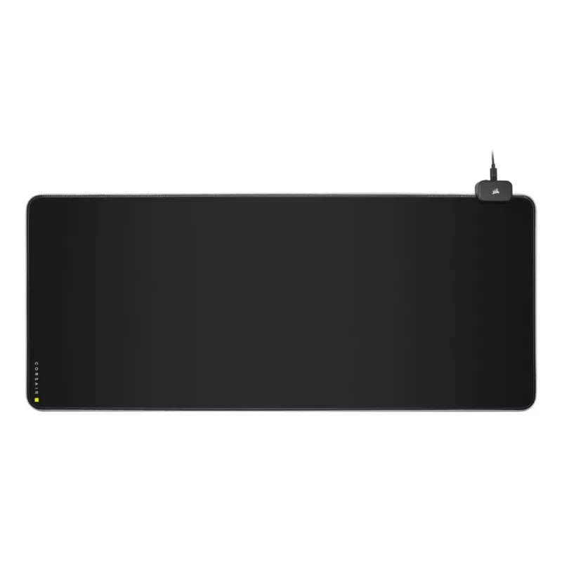 Žaidimų pelėdė CORSAIR MM700 RGB — 930×400 mm, 4 mm storio, guminis pagrindas, USB LED foninis apšvietimas, juoda