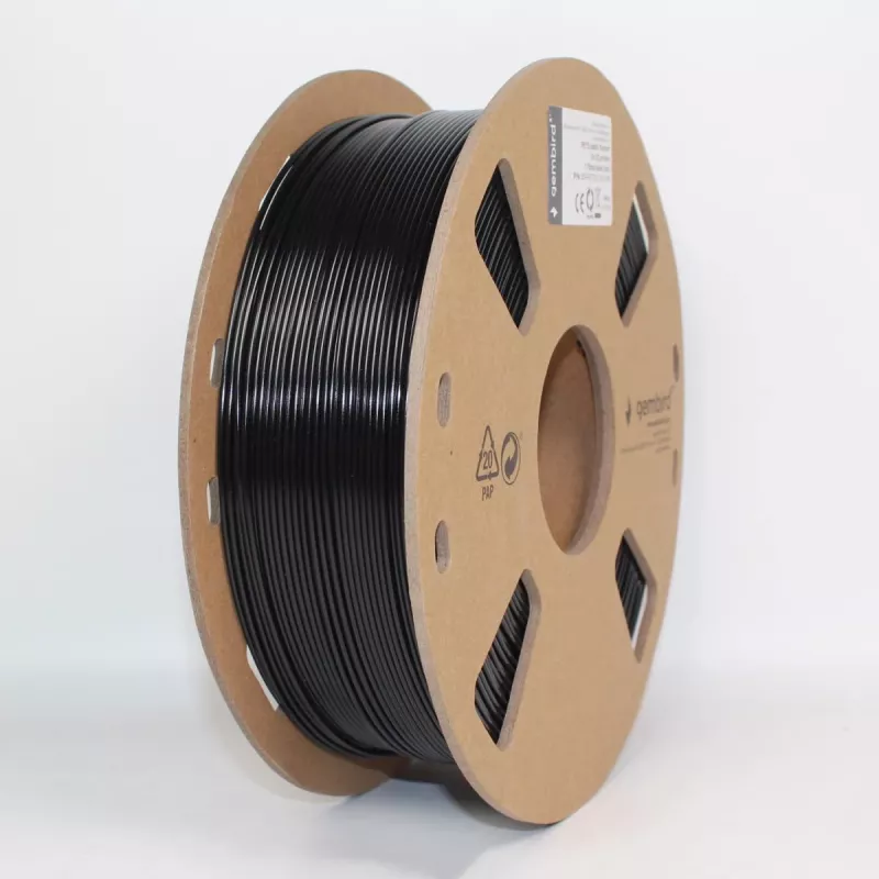 3D spausdinimo medžiaga Gembird 3DP-PETG1.75-01-BK