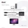 Aktyvus adapteris DisplayPort į Dual Link DVI-D CLUB3D CAC-1010-A, DisplayPort į DVI-D + USB, 0,6 m