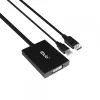 Aktyvus adapteris DisplayPort į Dual Link DVI-D CLUB3D CAC-1010-A, DisplayPort į DVI-D + USB, 0,6 m