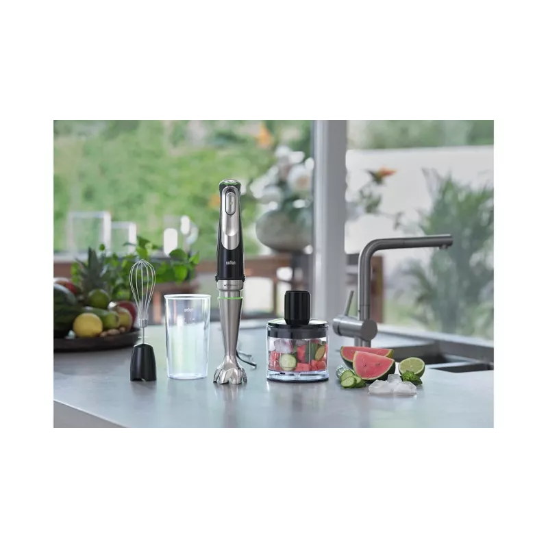 Braun MultiQuick 9 MQ 9135XI 0.6 L Panardomasis blenderis 1200 W Juoda, Nerūdijantis plienas
