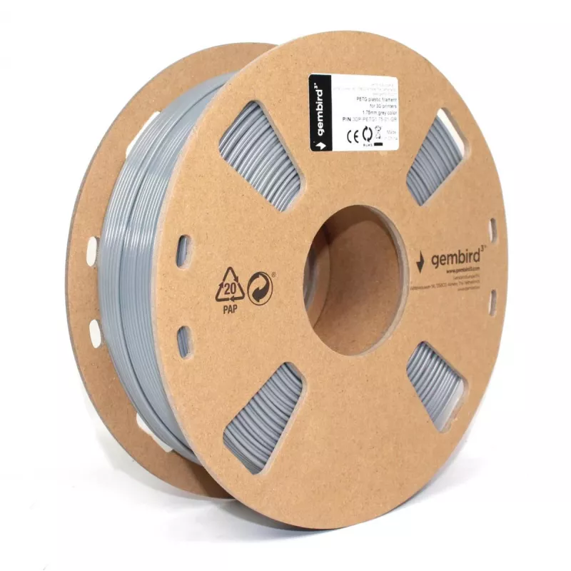 3D spausdinimo medžiaga Gembird 3DP-PETG1.75-01-GR