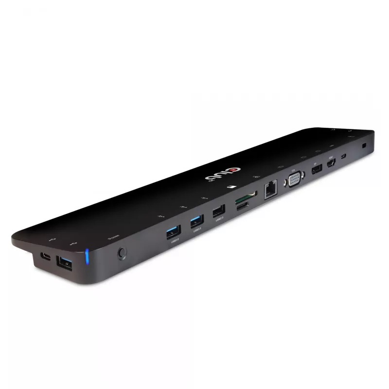 CLUB3D USB Type C 3.2 Gen1 Triple Display Dynamic PD Charging Dock 100W PD Power Charger