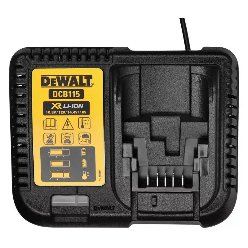 Belaidis įrankių rinkinys DeWalt DCK266P2T — 18V, 2×5.0Ah akumuliatoriai, smūginis gręžtuvas ir veržliasukis, įkroviklis, dėklas