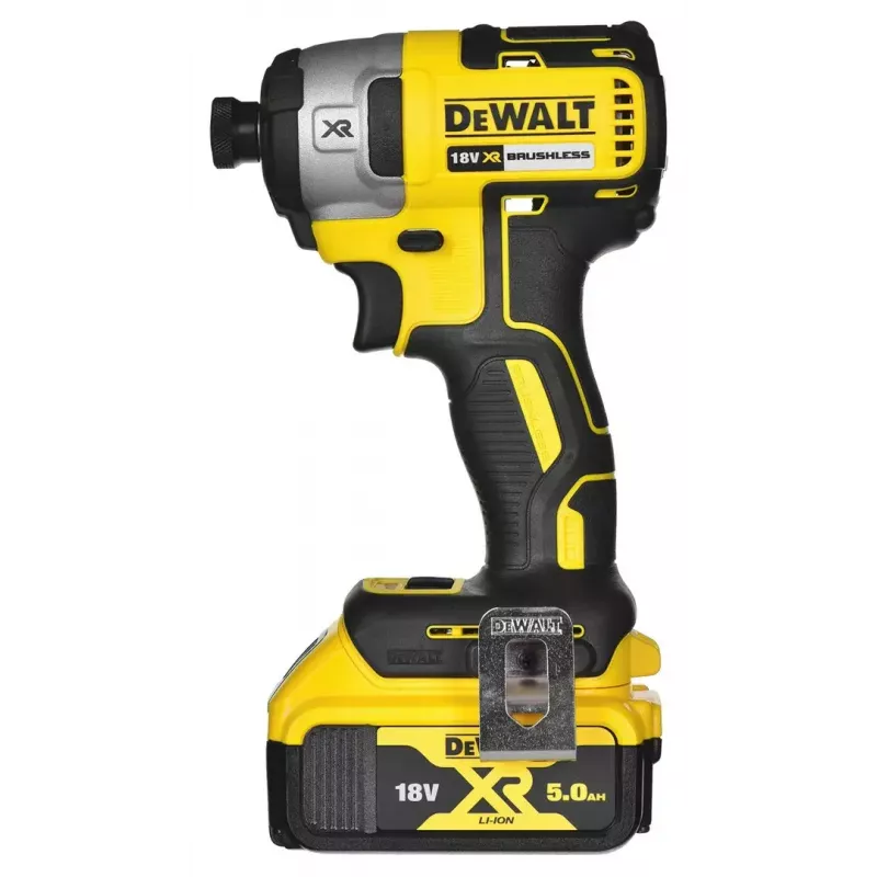 Belaidis įrankių rinkinys DeWalt DCK266P2T — 18V, 2×5.0Ah akumuliatoriai, smūginis gręžtuvas ir veržliasukis, įkroviklis, dėklas