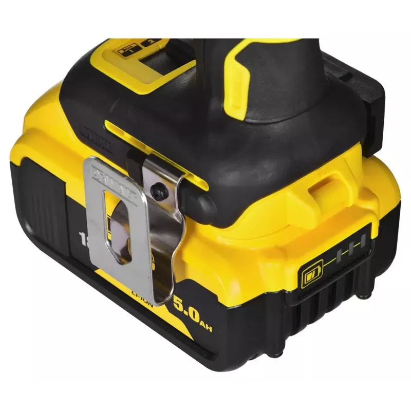 Belaidis įrankių rinkinys DeWalt DCK266P2T — 18V, 2×5.0Ah akumuliatoriai, smūginis gręžtuvas ir veržliasukis, įkroviklis, dėklas