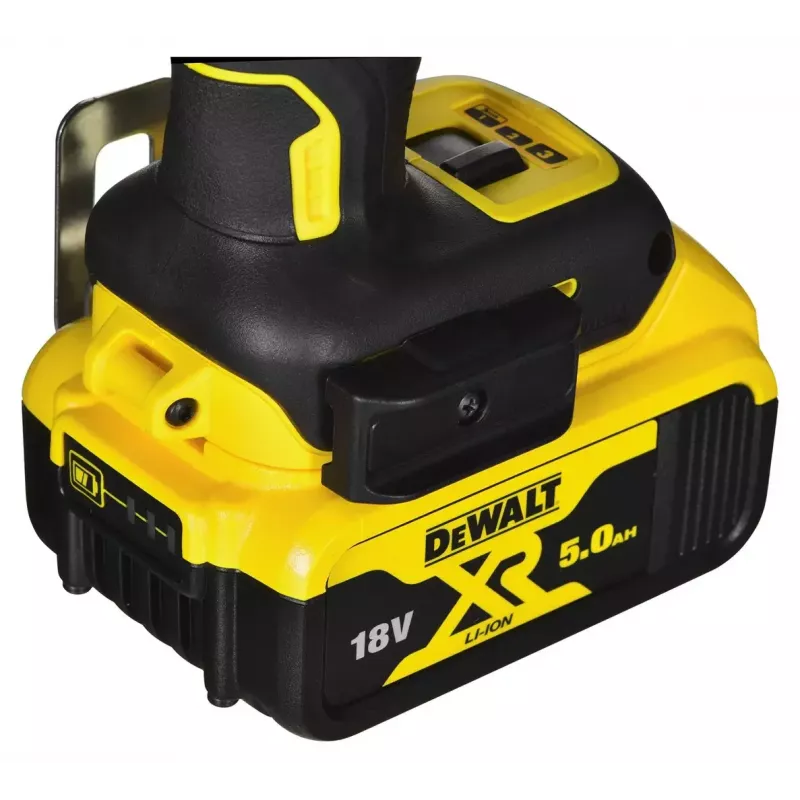 Belaidis įrankių rinkinys DeWalt DCK266P2T — 18V, 2×5.0Ah akumuliatoriai, smūginis gręžtuvas ir veržliasukis, įkroviklis, dėklas