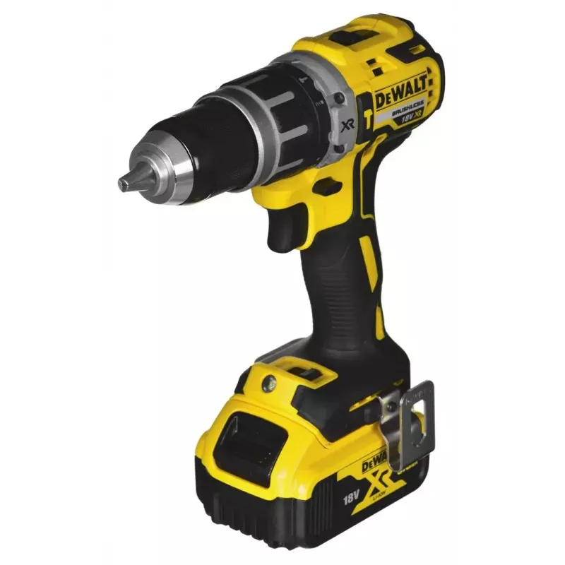Belaidis įrankių rinkinys DeWalt DCK266P2T — 18V, 2×5.0Ah akumuliatoriai, smūginis gręžtuvas ir veržliasukis, įkroviklis, dėklas