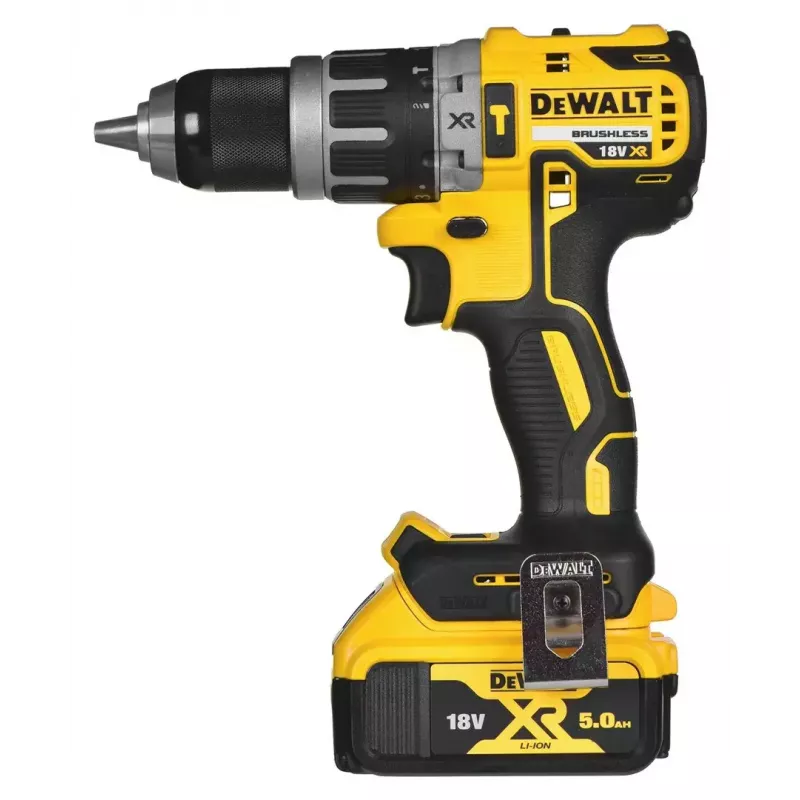 Belaidis įrankių rinkinys DeWalt DCK266P2T — 18V, 2×5.0Ah akumuliatoriai, smūginis gręžtuvas ir veržliasukis, įkroviklis, dėklas