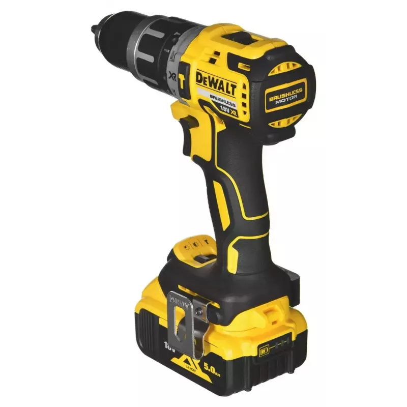 Belaidis įrankių rinkinys DeWalt DCK266P2T — 18V, 2×5.0Ah akumuliatoriai, smūginis gręžtuvas ir veržliasukis, įkroviklis, dėklas