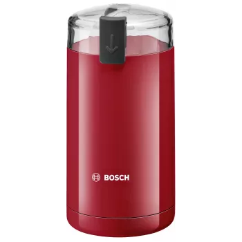 Kavos malūnėlis Bosch TSM6A014R, 75 g talpa, 180 W, nerūdijančio plieno peiliukai, raudona