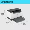 HP LaserJet M209dw spausdintuvas, lazerinis, 600 x 600 DPI, A4, 29 ppm, dvipusis spausdinimas, baltas