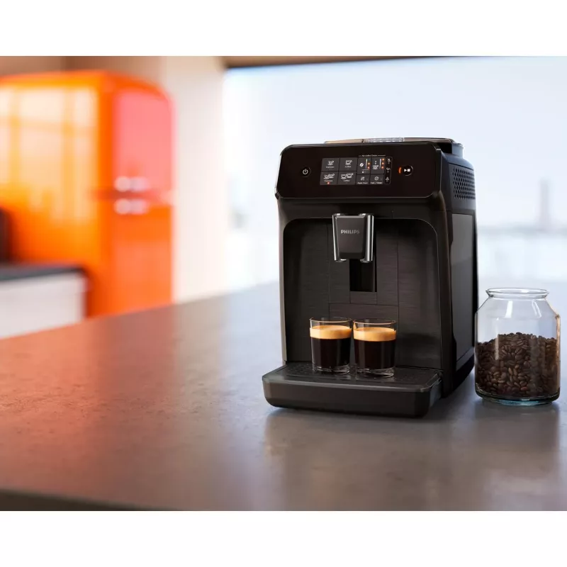 Kavos aparatas Philips EP1200/00 pilnai automatinis, 1,8 L vandens talpa, 15 barų, keraminis malūnėlis, 275 g pupelių talpa