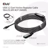 CLUB3D USB 3.2 Gen1 aktyvus kartotuvinis laidas 10 m / 32,8 pėdos M/F 28AWG