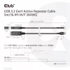 CLUB3D USB 3.2 Gen1 aktyvus kartotuvinis kabelis 5 m / 16,4 pėdų M/F 28AWG