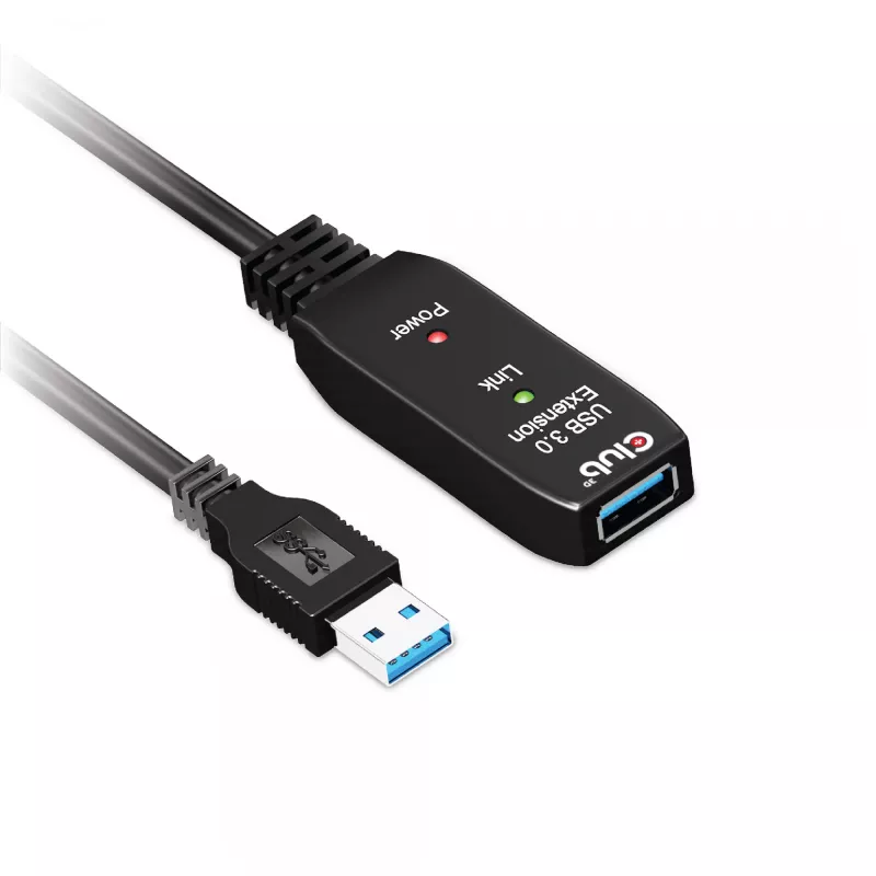 CLUB3D USB 3.2 Gen1 aktyvus kartotuvinis kabelis 5 m / 16,4 pėdų M/F 28AWG
