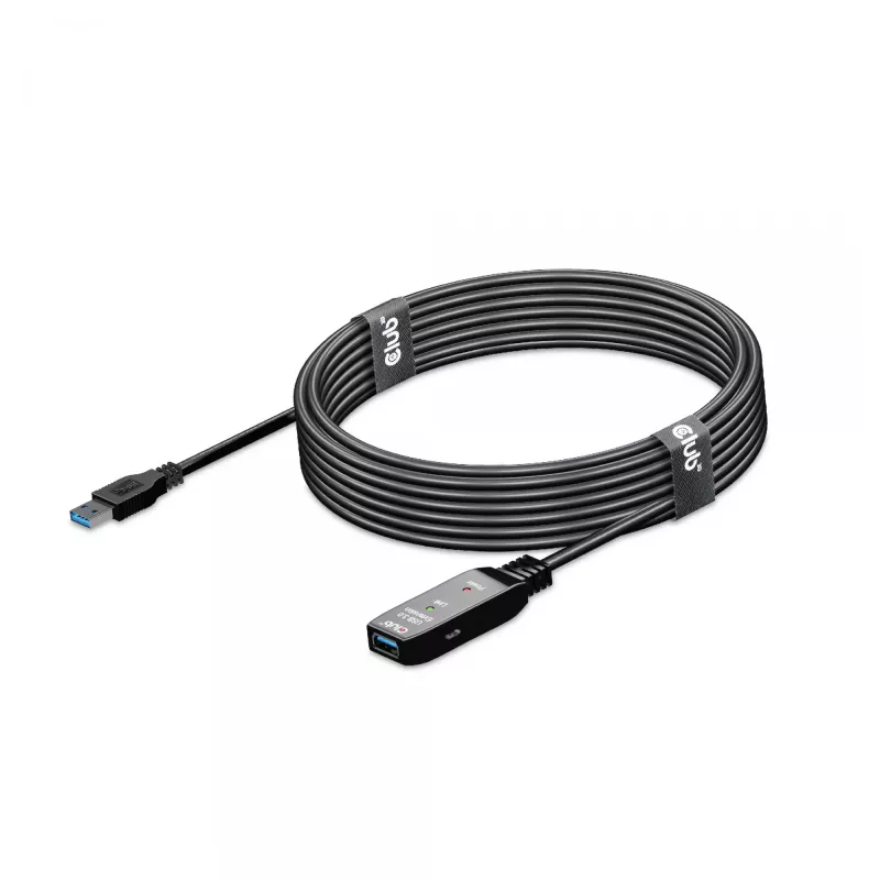 CLUB3D USB 3.2 Gen1 aktyvus kartotuvinis kabelis 5 m / 16,4 pėdų M/F 28AWG