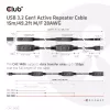 CLUB3D USB 3.2 Gen1 aktyvus kartotuvinis kabelis 15 m / 49,2 pėdų M/F 28AWG