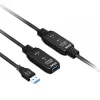 CLUB3D USB 3.2 Gen1 aktyvus kartotuvinis kabelis 15 m / 49,2 pėdų M/F 28AWG