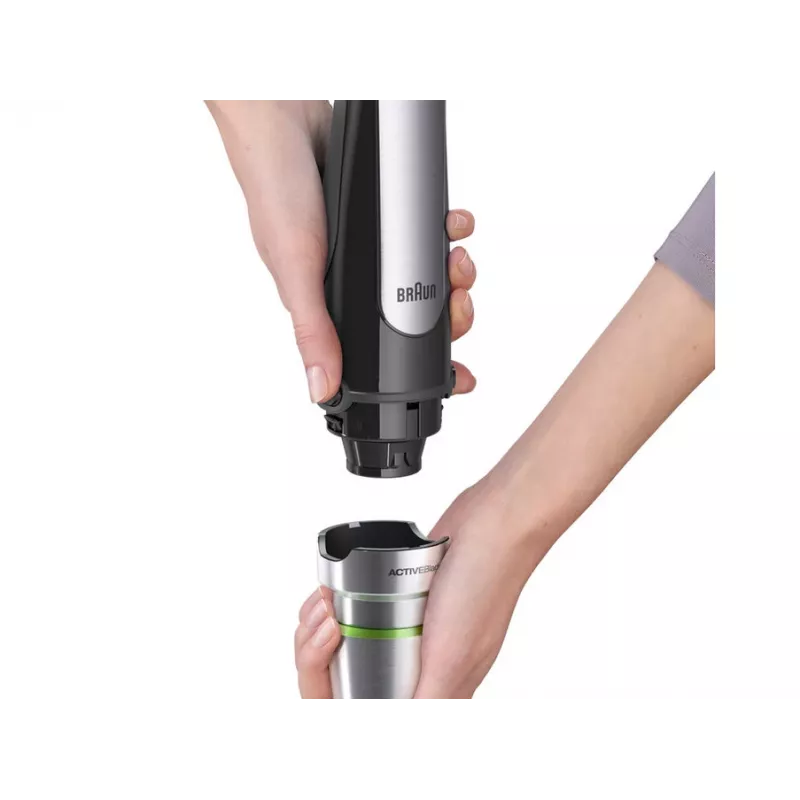 Braun MQ 7025X Panardomasis blenderis 0,6 L 1000 W Juodas, Nerūdijantis plienas