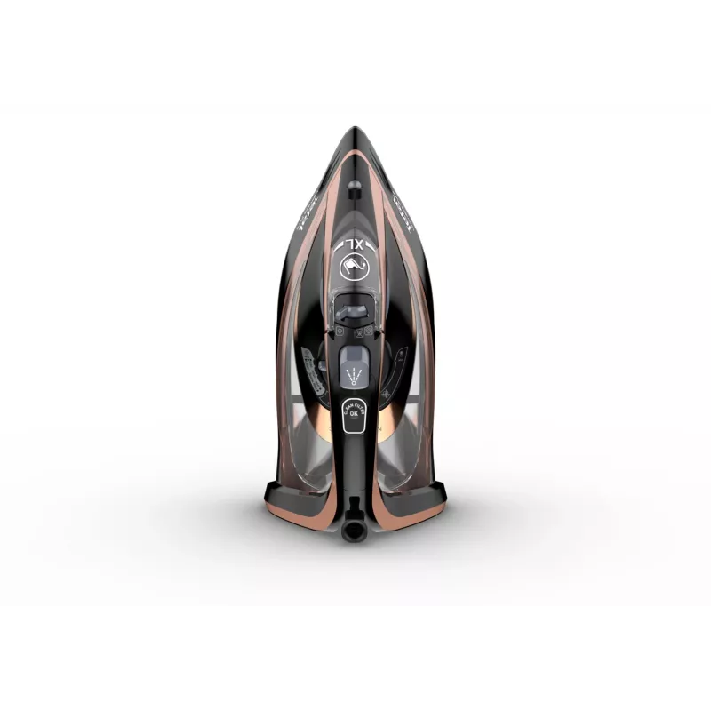 Lyginimo lygintuvas Tefal FV9845 — 3200 W, 60 g/min nuolatinis garas, 350 ml bakelis, vertikalus garas, 1,45 kg, Juodas/Varinis