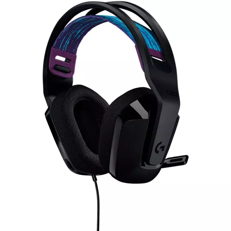 Ausinės Logitech G G335, lankelis, 3,5 mm jungtis, juodos