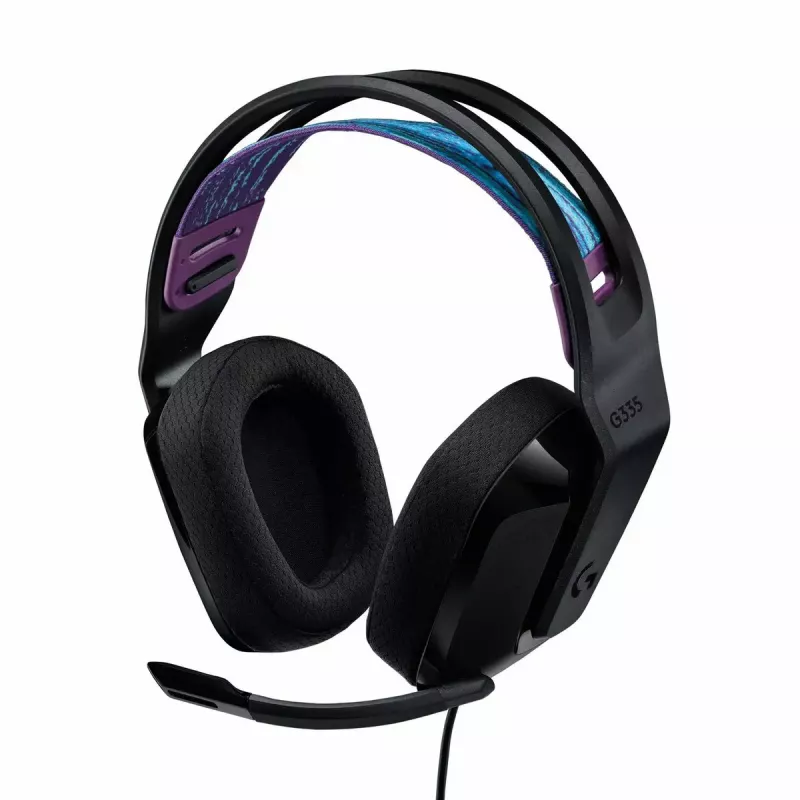 Ausinės Logitech G G335, lankelis, 3,5 mm jungtis, juodos