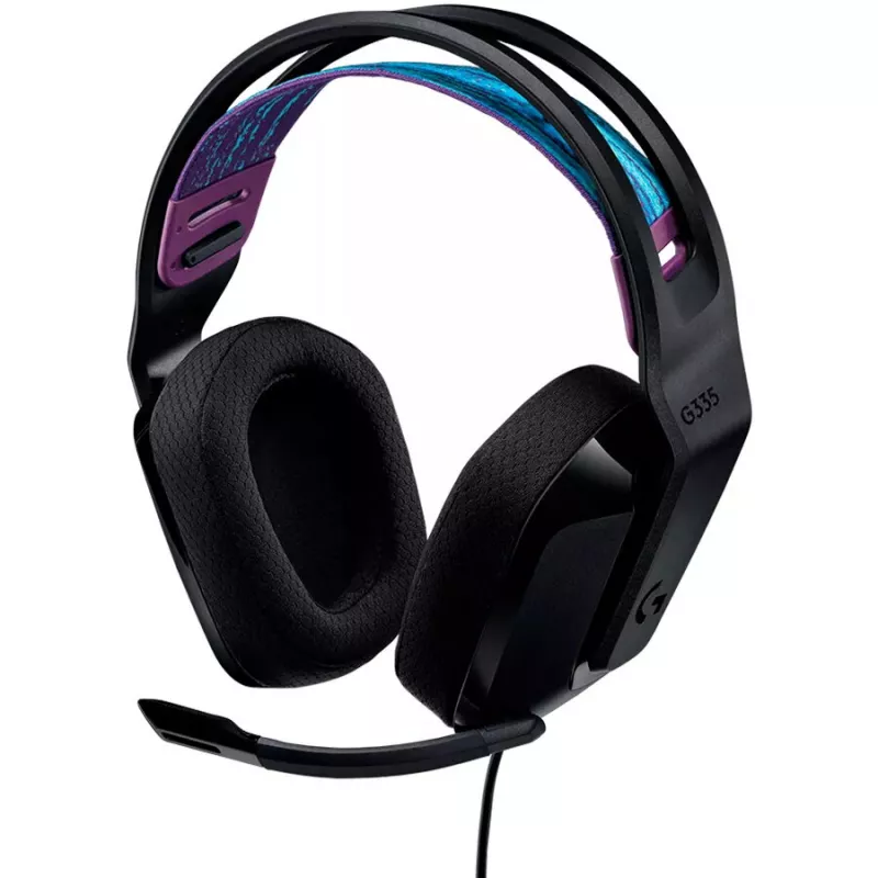 Ausinės Logitech G G335, lankelis, 3,5 mm jungtis, juodos