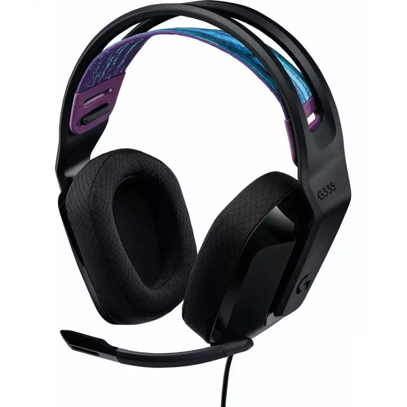Ausinės Logitech G G335, lankelis, 3,5 mm jungtis, juodos