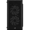 Korpusas AEROCOOL CS107V2 Mini Tower – juodas, microATX/Mini-ITX, 2x120mm ventiliatoriai, 1x3.5 colio + 2x2.5 colio vietos