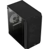 Korpusas AEROCOOL CS107V2 Mini Tower – juodas, microATX/Mini-ITX, 2x120mm ventiliatoriai, 1x3.5 colio + 2x2.5 colio vietos