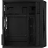 Korpusas AEROCOOL CS107V2 Mini Tower – juodas, microATX/Mini-ITX, 2x120mm ventiliatoriai, 1x3.5 colio + 2x2.5 colio vietos