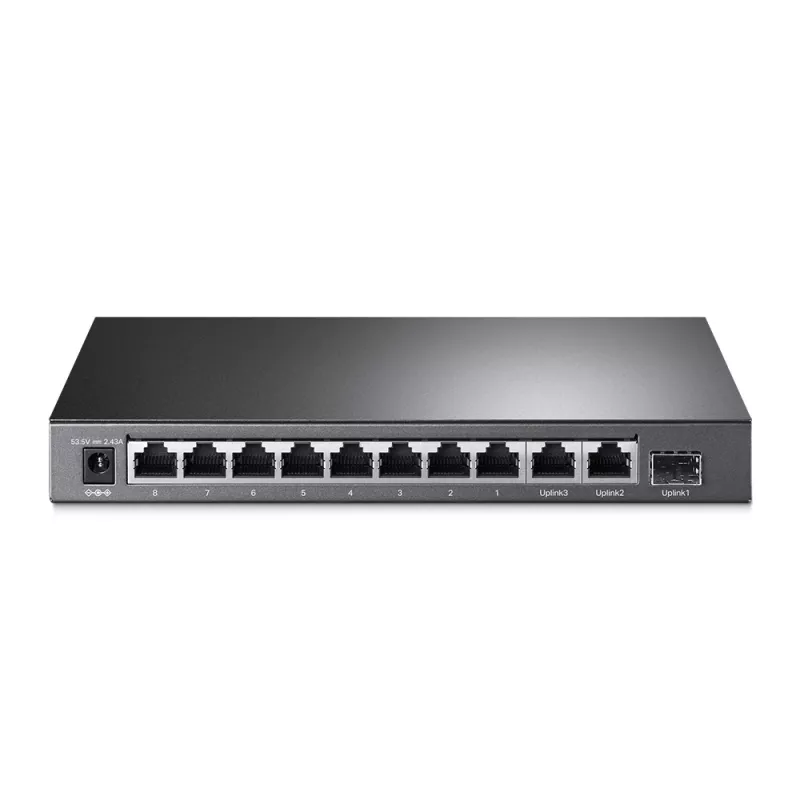 TP-Link TL-SG1210MP tinklo jungiklis nevaldomas Gigabit Ethernet (10/100/1000) Power over Ethernet (PoE) Juodas