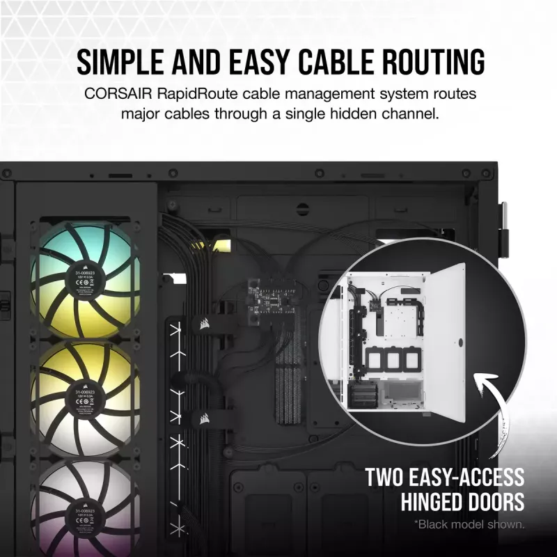 PC dėklas Corsair 7000D AIRFLOW Full Tower Baltas