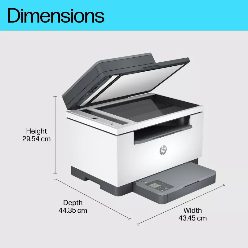Daugiafunkcis lazerinis spausdintuvas HP LaserJet MFP M234sdw – nespalvotas A4, 29 psl/min, dvipusis, Wi‑Fi, Ethernet