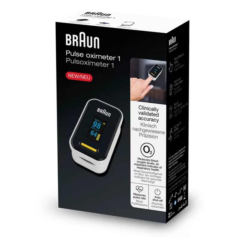 Braun YK-81CEU Pulsoksimetras 1, juodas
